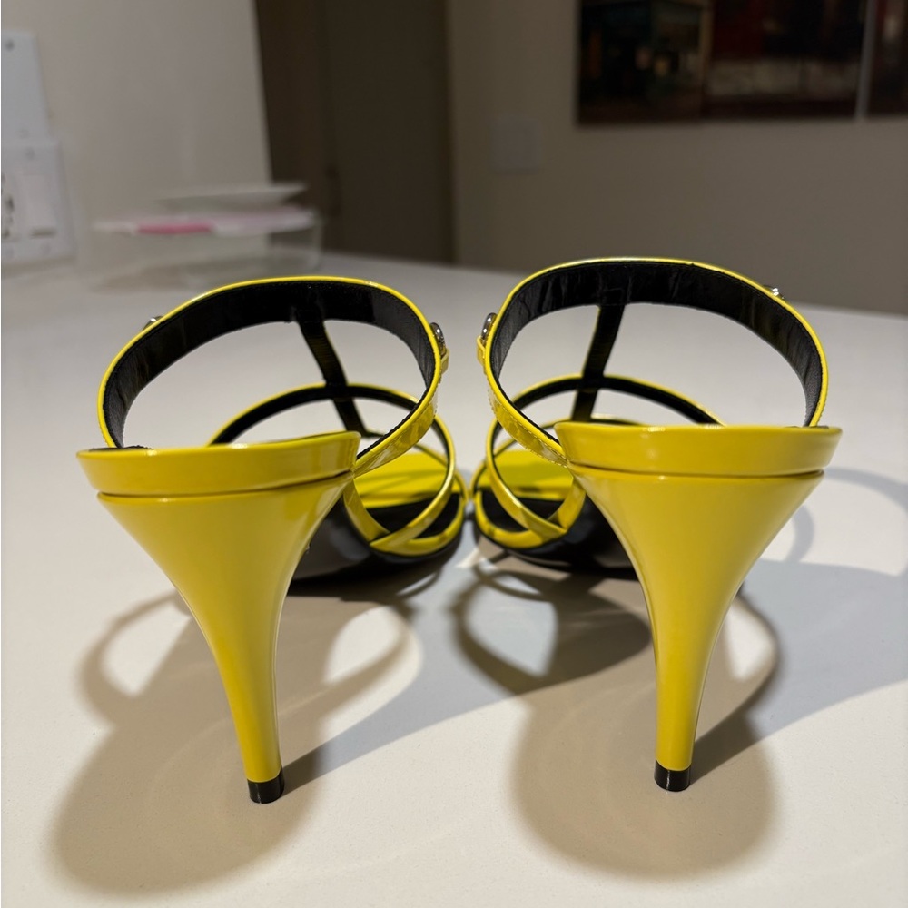Gucci Yellow Women's Slim Horsebit Slide Sandals | Size: 39 Brand New $920 - Picture 5 of 15